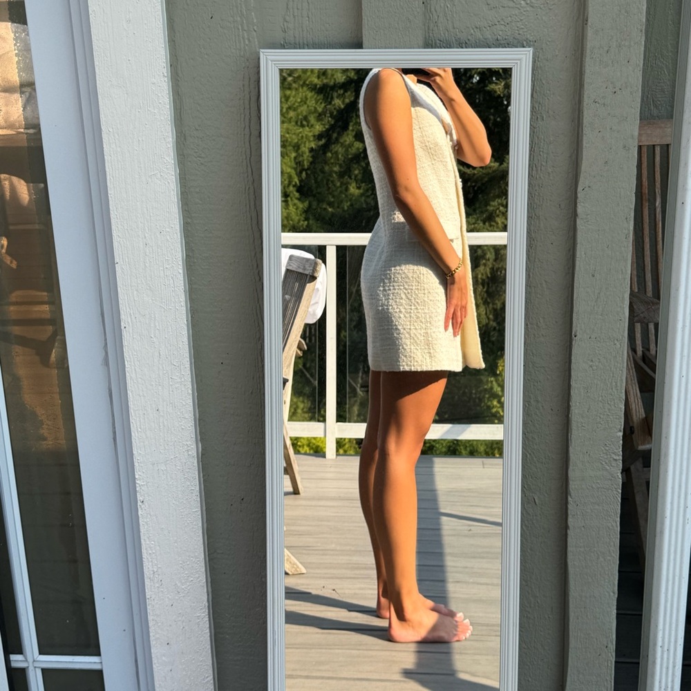 White Zara business casual dress - Picture 2 of 4